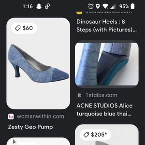 Bellini's Zesty Geo Pump Textured Blue